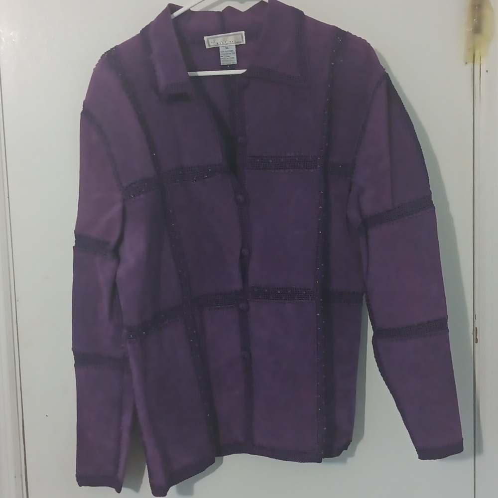 S. M H Boutique Leather Patchwork Jacket - image 8